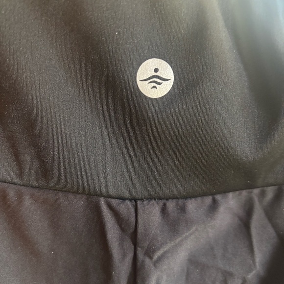 HALARA NWOT 2n1 High Low Quick Dry Black Maxi Skirt Large Regular - Picture 6 of 9